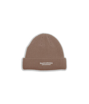 LOGO BEANIE BEIGE