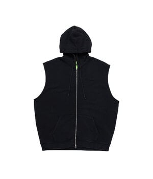 SLEEVELESS HOODIE BLACK