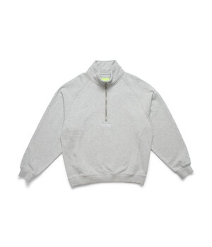 HALF ZIP SWEAT ASH