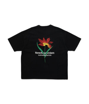 WAXED TULIP TEE BLACK