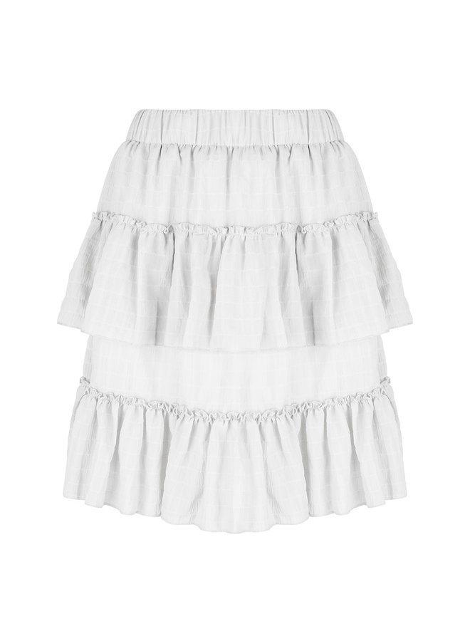 Skirt Stellan Ruffle Offwhite