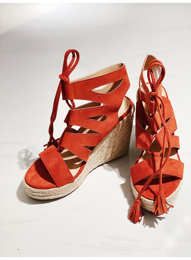 Play the part wedge - Orange #B-231