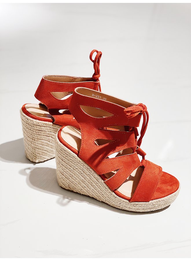 Play the part wedge - Orange #B-231