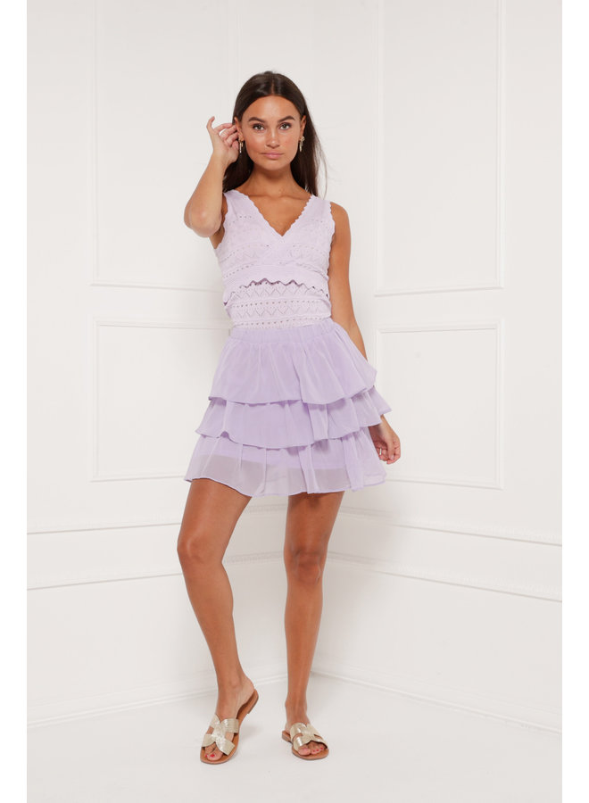 I like it ruffle skirt - purple #1320