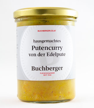 Hausgemachtes Putencurry im Glas