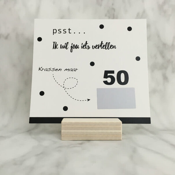 Studijoke Studijoke -  50 jaar - kraskaart