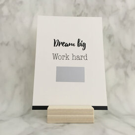 Studijoke -   dream big work hard do it - kraskaart