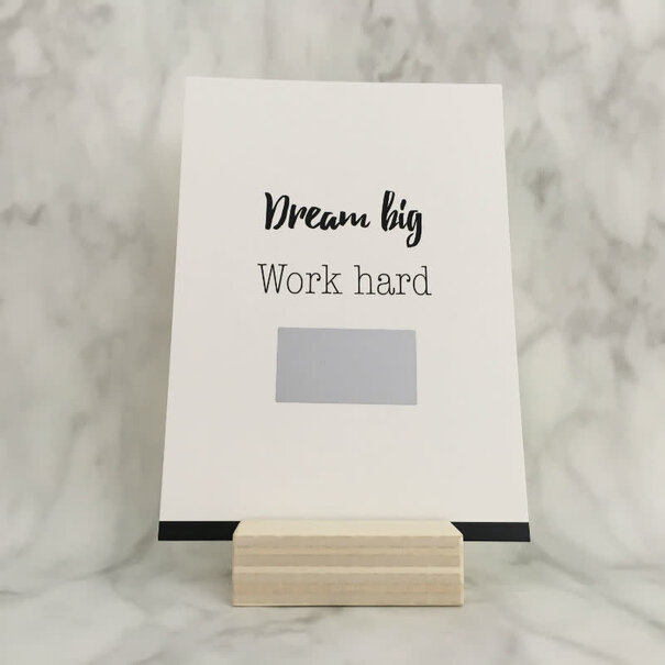 Studijoke Studijoke -   dream big work hard do it - kraskaart
