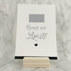 Studijoke -  love knows no limits - kraskaart