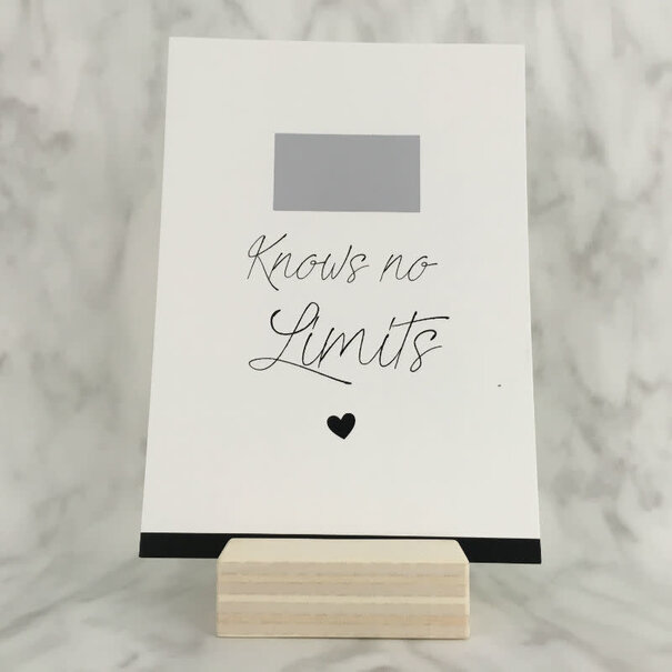 Studijoke Studijoke -  love knows no limits - kraskaart