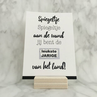 Studijoke - de leukste jarige - kraskaart