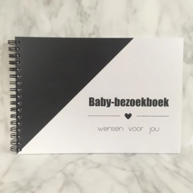 Invulboek baby-bezoekboek zwart