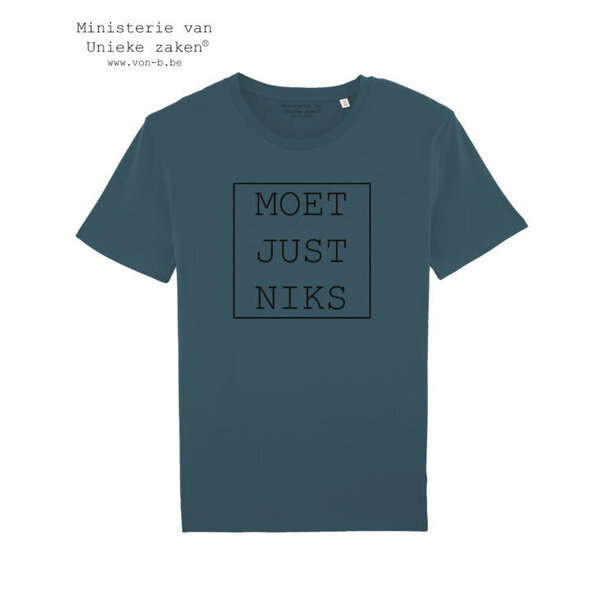 Ministerie van Unieke Zaken T-shirt man - Moet Just Niks kader