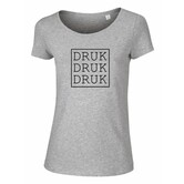 Druk Druk Druk - T-shirt vrouw - Grijs