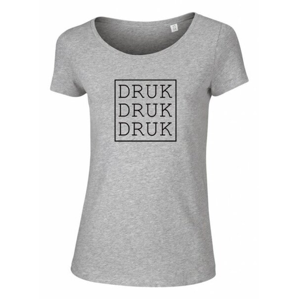 Ministerie van Unieke Zaken Druk Druk Druk - T-shirt vrouw - Grijs
