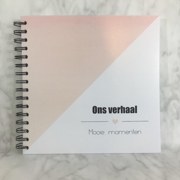 Studijoke Invulboek -ons verhaal- roos