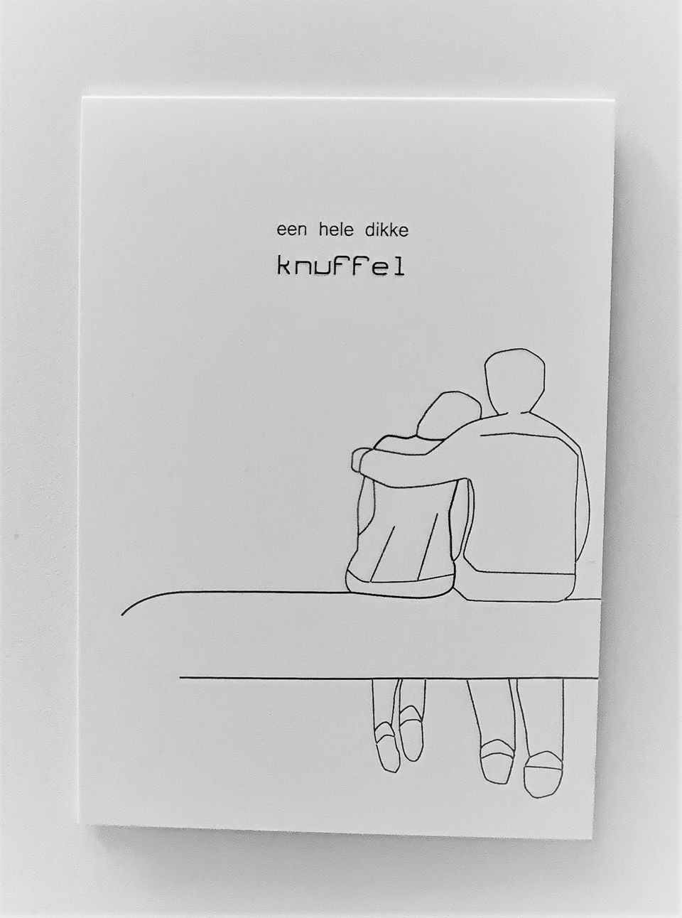 Wenskaart 'Een hele dikke knuffel' - - CDKN with friends conceptstore