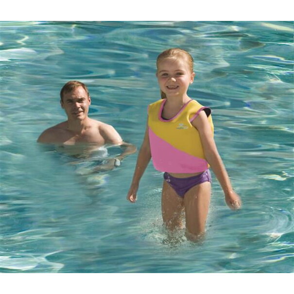 Hebeco New Swim Trainer Jacket Size 3 (3-5 Yrs) Pink/Yellow