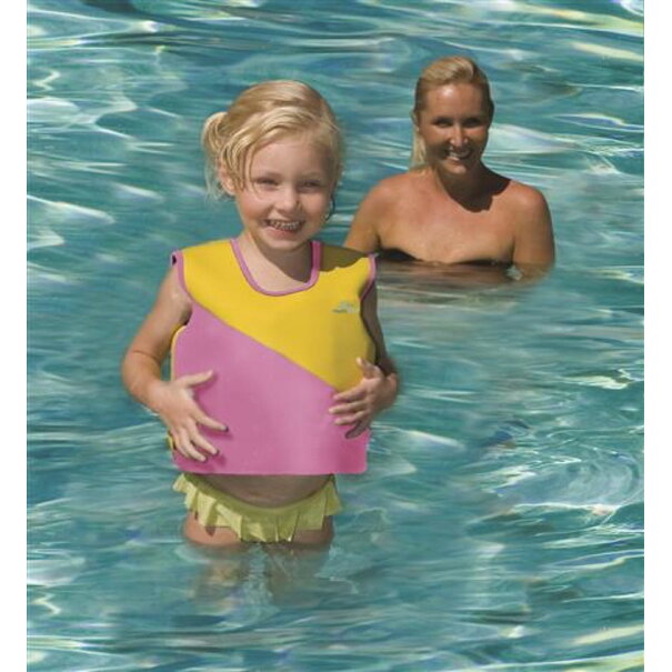 Hebeco New Swim Trainer Jacket Size 1 (1-2 Yrs) Pink/Yellow
