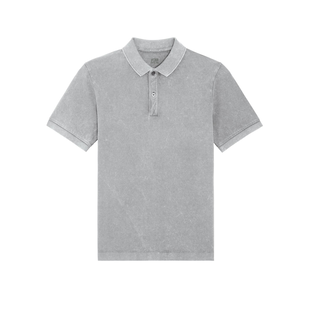 Licht grijze dyed polo