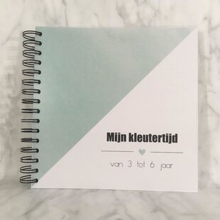 Invulboek mijn kleutertijd muntgroen