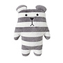 Hug cushion Junior SLOTH the bear white and grey stripes