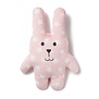 Hug cushion Junior RAB the rabbit white stars on pink background