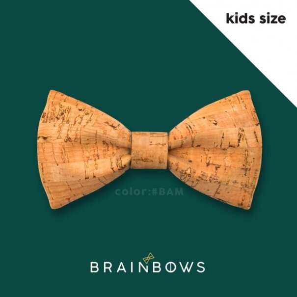 Brainbows Hipbow strik uit kurkleer bamboo