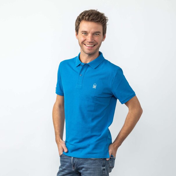 Nordic Outfit Organic Men's Polo Royal Blue