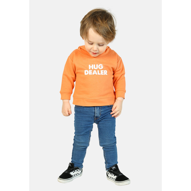 Hug dealer - baby hoodie - mandarijn