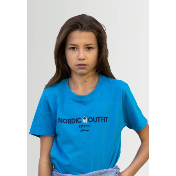 Nordic Outfit Essentials Kids T-shirt Azur