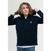 Hooded Softshell with logo men