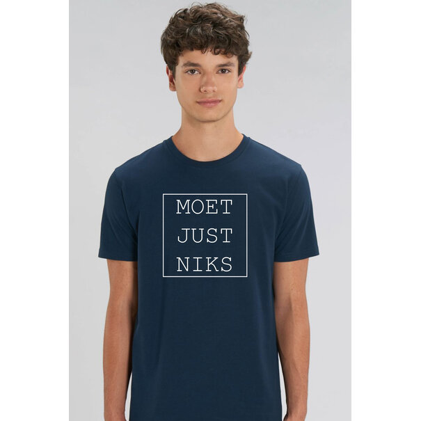 Ministerie van Unieke Zaken Moet Just Niks - T- shirt man - Navy