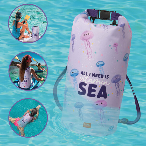 Legami Dry bag 10L - jellyfish