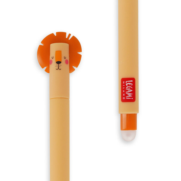 Legami uitwisbare pen - leeuw - oranje inkt