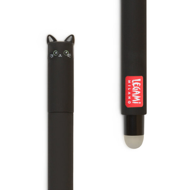 Legami uitwisbare pen - kat - zwarte inkt