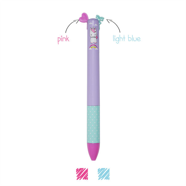 Legami click & clack twee kleurige pen - dream big