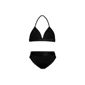 Girls triangle bikini solid black