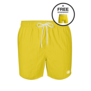 Solid2062-15 men swimshort Yellow