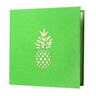 3D Pop Up Kaart Ananas