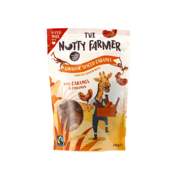 The Nutty Farmer Giraffic Spiced Caramel noten zijn niet retourneerbaar omwille van Hygiënische redenen