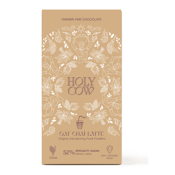 Holy Cow Chocolade tablet Oat & Chai Latte 52%