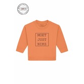 Moet just niks - sweater baby - Oranje