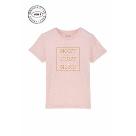 Moet Just Niks T-Shirt Kids Roze