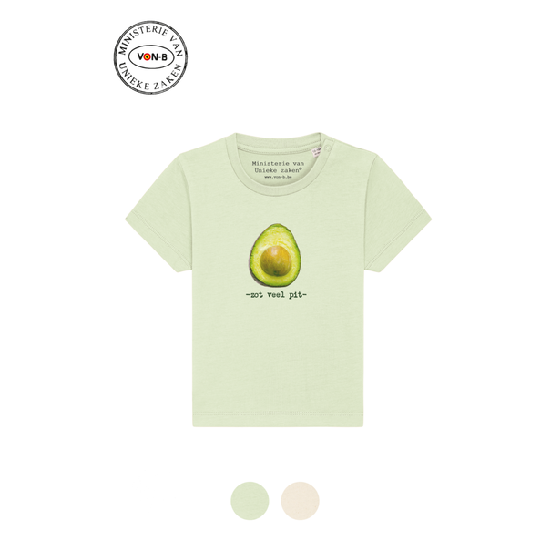 Ministerie van Unieke Zaken T-shirt baby - groen - Zot veel pit