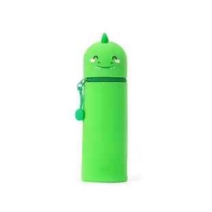 2-IN-1 Silicone pencil case - kawaii - dino