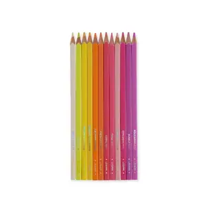 SET OF 12 COLOURING PENCILS - LIVE COLOURFULLY - MAGENTA