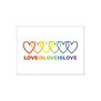 Postkaart met enveloppe  Love is love is love