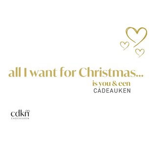 all I want for Christmas - cdkn wenskaart