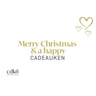 merry Christmas & a happy CADEAUKEN - cdkn wenskaart